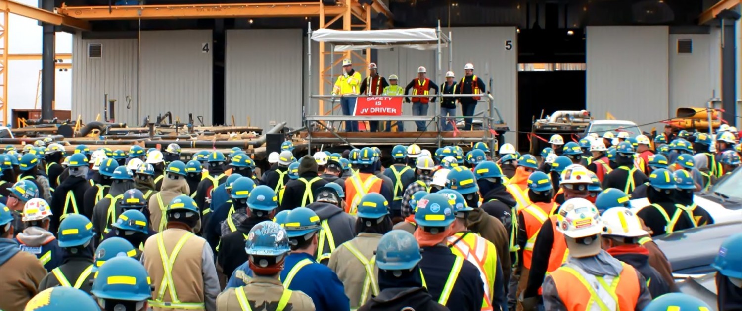 JV Driver · field safety gathering.