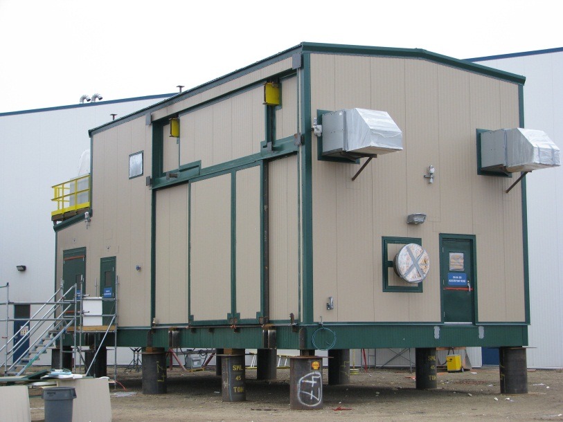 Shell Albian Pump Houses · historical project photograph.
