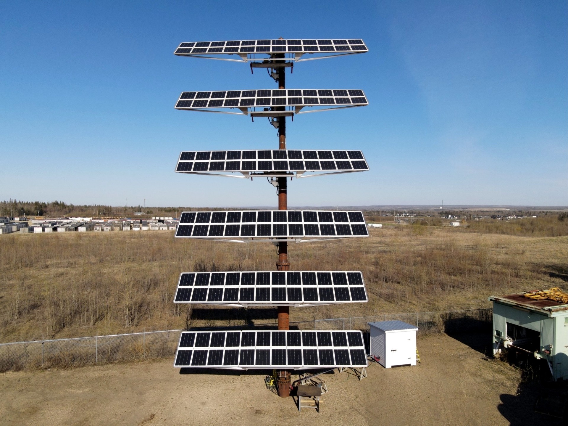 Tower-mounted technology reference · not a completed Sundancer installation.